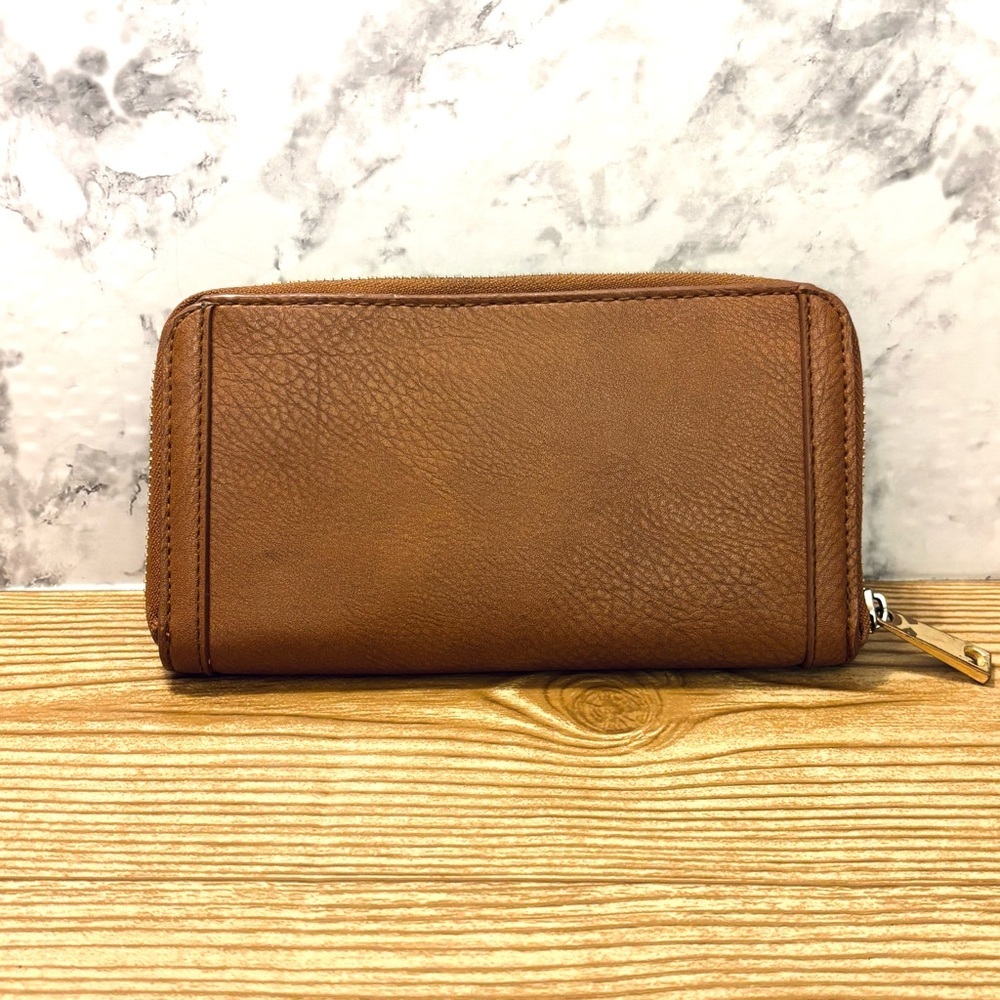 Christian Sirano Vegan Leather Brown Wallet - Picture 2 of 7